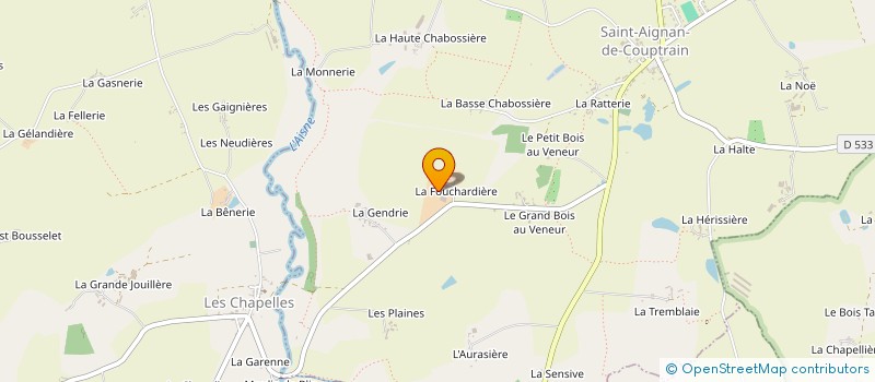 localisation de l'entreprise GAUTIER TRANSPORTS  SAINT-AIGNAN-DE-COUPTRAIN