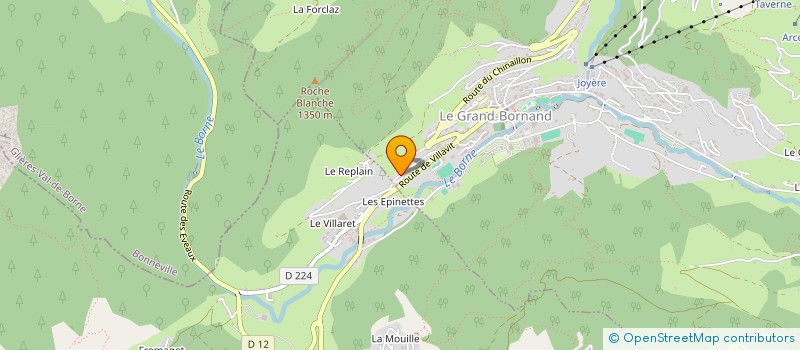 localisation de l'entreprise GAUTIER - VILAIN  LE GRAND-BORNAND