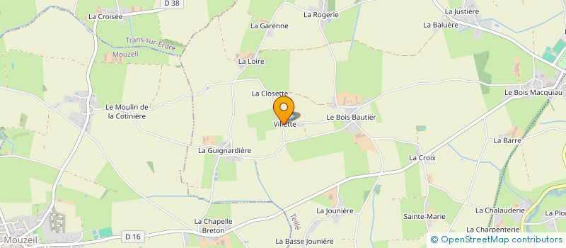 localisation de l'entreprise GAUTREAU FRERES à TEILLE