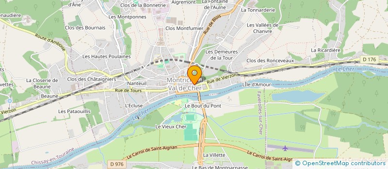 localisation de l'entreprise GAUTREY à VINEUIL