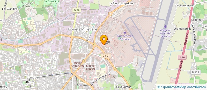 localisation de l'entreprise GAUTREY TOURS  TOURS