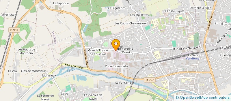 localisation de l'entreprise GAUTREY-VENDOME  VENDOME