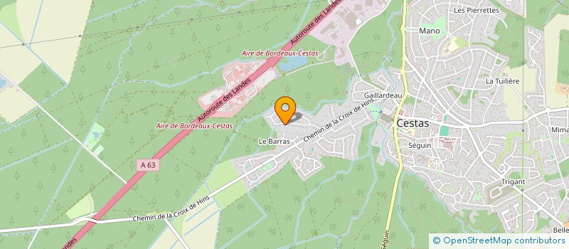 localisation de l'entreprise GAUTRO'S COMPAGNIE  CESTAS