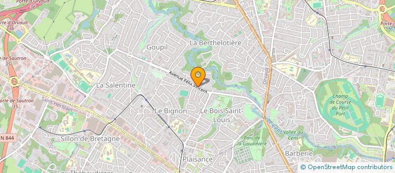 localisation de l'entreprise GAUTRON à ORVAULT