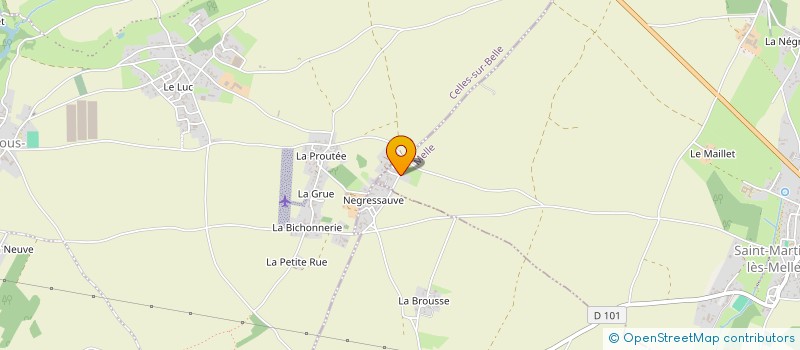 localisation de l'entreprise GAUTRON à MELLE