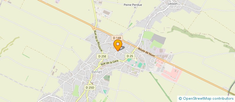 localisation de l'entreprise GAUTRON BENET  BENET