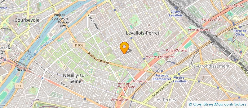 localisation de l'entreprise GAUVAIN à LEVALLOIS-PERRET