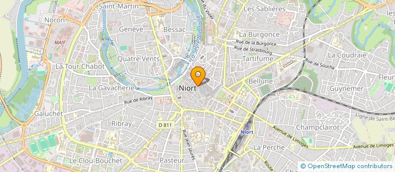 localisation de l'entreprise GAUVIN ET ASSOCIES à NIORT