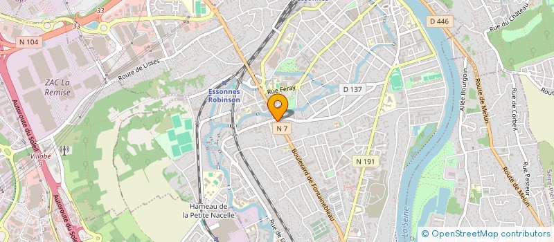 localisation de l'entreprise GAUVIN FRERES à CORBEIL-ESSONNES