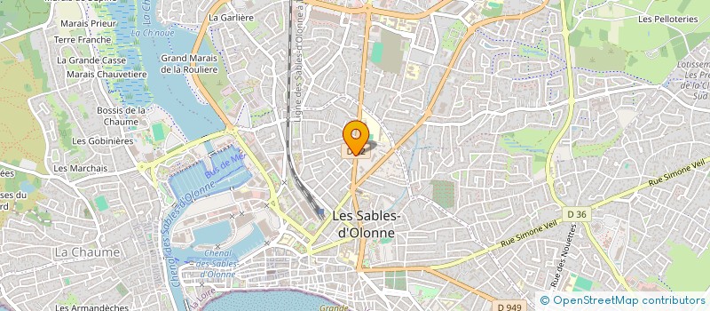 localisation de l'entreprise GAUVREAU-REIMUND à LES SABLES D'OLONNE