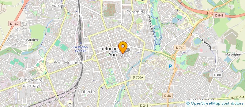 localisation de l'entreprise GAUVRIT à LA ROCHE-SUR-YON