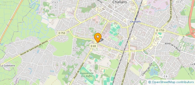 localisation de l'entreprise GAUVRIT CARRELAGES CHEMINEES à CHALLANS