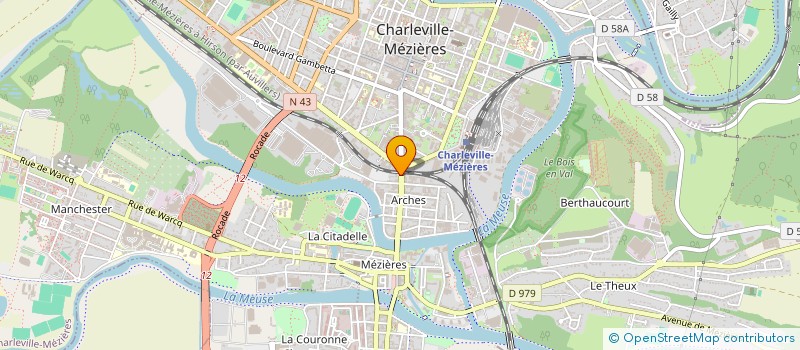 localisation de l'entreprise GAUX & GIRARDOT à CHARLEVILLE-MEZIERES
