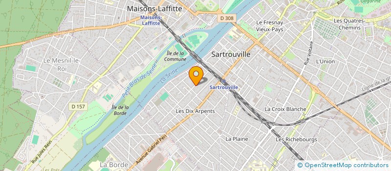 localisation de l'entreprise GAUZIVILLAS  SARTROUVILLE