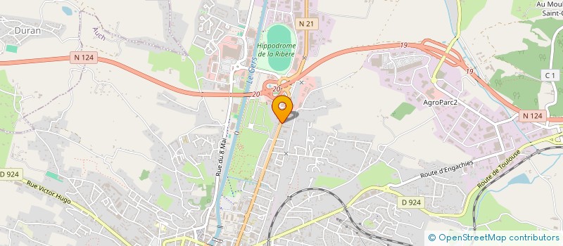 localisation de l'entreprise GAV  AUCH