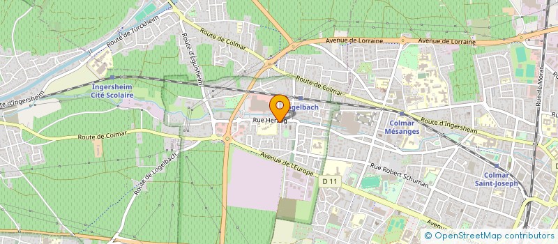 localisation de l'entreprise GAV  WINTZENHEIM