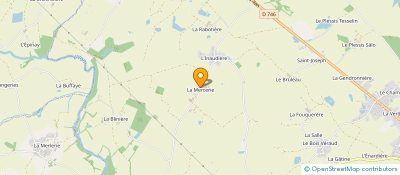 localisation de l'entreprise GAV LA MERCERIE à RIVES DE L'YON