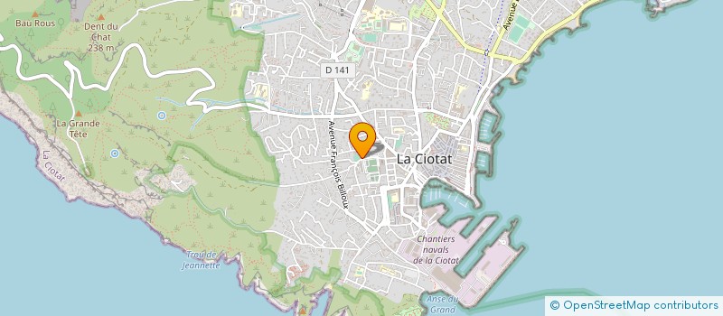 localisation de l'entreprise GAVADE L' AMICALE DES SURFISTES à LA CIOTAT