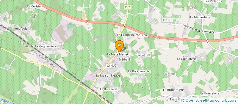 localisation de l'entreprise GAVALAND BARDAGE  LE PALLET