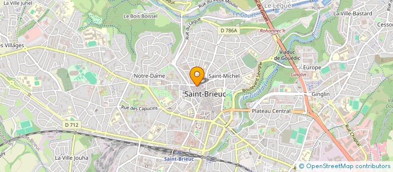 localisation de l'entreprise GAVARD AVOCAT à SAINT-BRIEUC