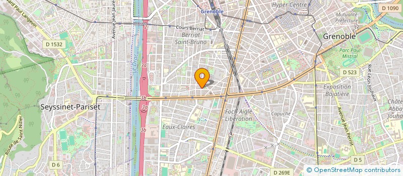 localisation de l'entreprise GAVARD-PERRET  GRENOBLE