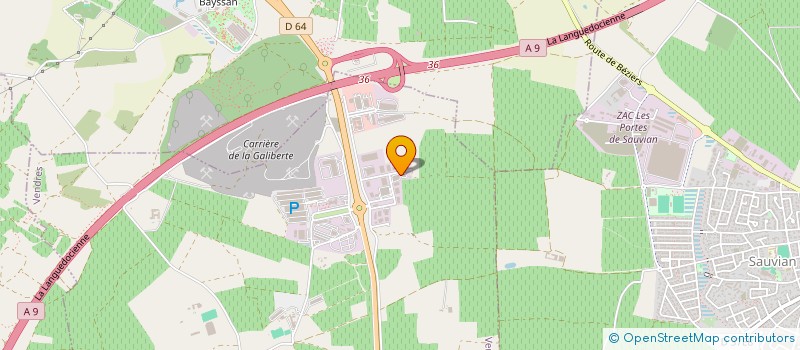 localisation de l'entreprise GAVARRON  VENDRES