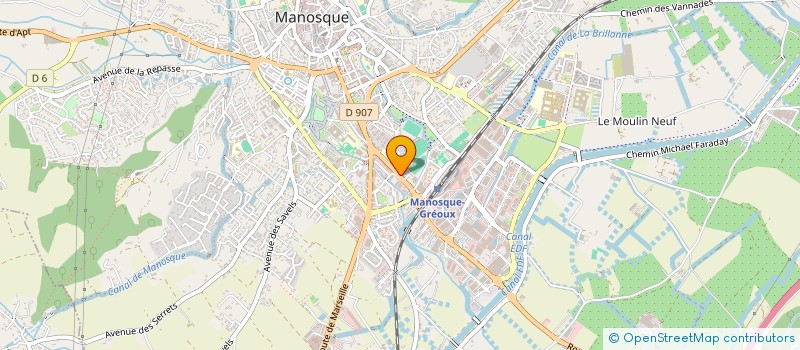 localisation de l'entreprise GAVE à MANOSQUE