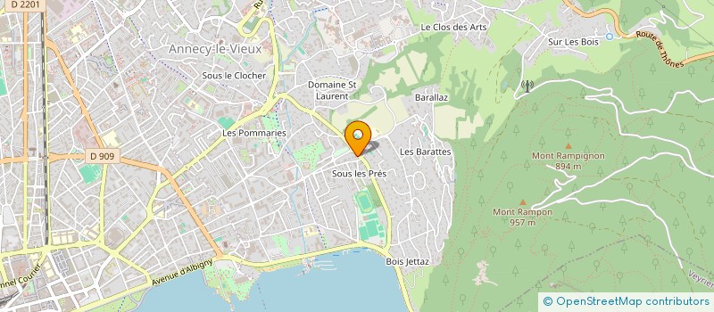localisation de l'entreprise GAVE SMILE à ANNECY