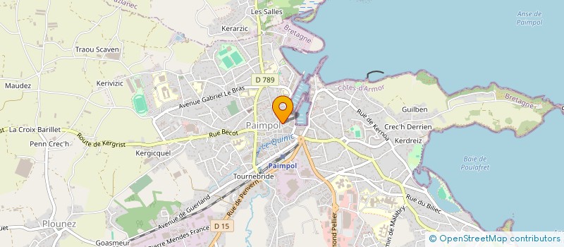 localisation de l'entreprise GAVEL  PAIMPOL