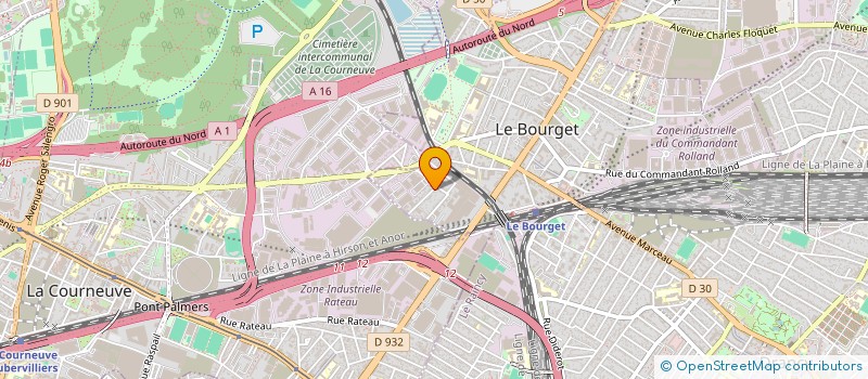 localisation de l'entreprise GAVI ASCENSEURS à LE BOURGET