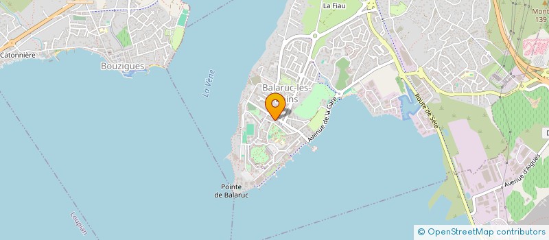 localisation de l'entreprise GAVI CEDRIC LMNP  BALARUC-LES-BAINS