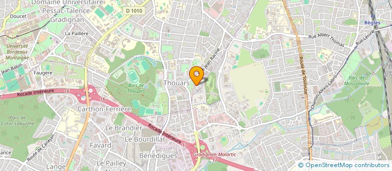 localisation de l'entreprise GAVIALCA  TALENCE