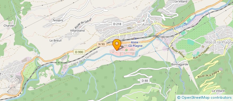 localisation de l'entreprise GAVIGLIO  AIME-LA-PLAGNE