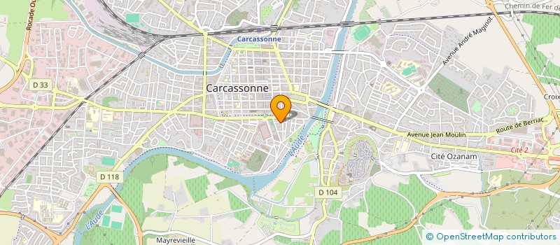 localisation de l'entreprise GAVIMMO 1 à CARCASSONNE
