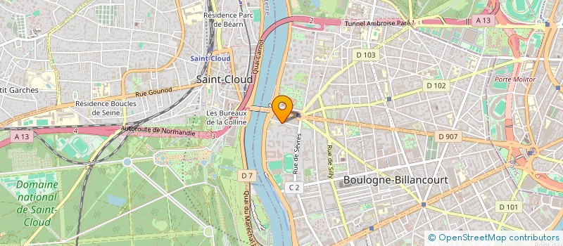 localisation de l'entreprise GAVIOTA à BOULOGNE-BILLANCOURT