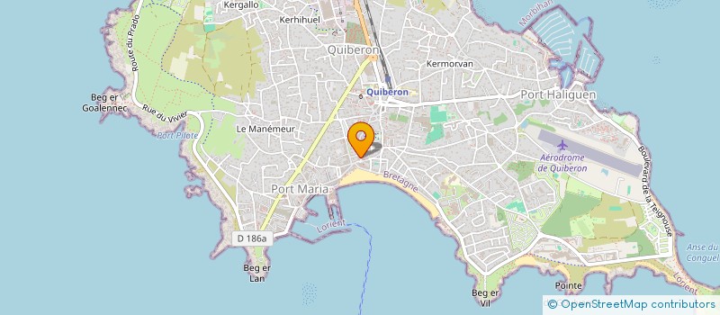 localisation de l'entreprise GAVIRO  QUIBERON