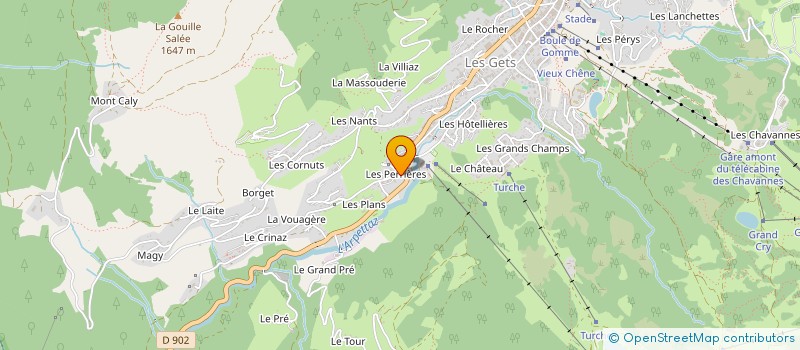 localisation de l'entreprise GAVOT - LES GETS  LES GETS