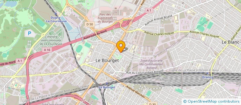localisation de l'entreprise GAVRAU à LE BOURGET