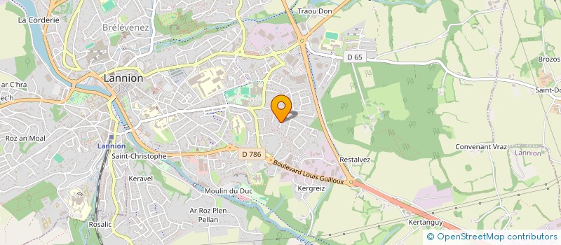 localisation de l'entreprise GAVRINIS  LANNION