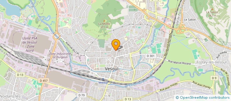 localisation de l'entreprise GAVROCHE  VESOUL