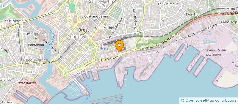 localisation de l'entreprise GAWAI INVEST à BREST