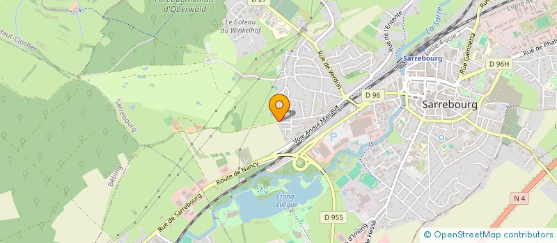 localisation de l'entreprise GAXA à SARREBOURG