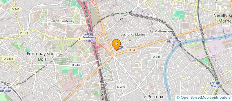 localisation de l'entreprise GAY ET PUIG à LE PERREUX-SUR-MARNE