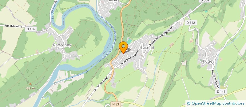 localisation de l'entreprise GAY LAGET  LARNOD