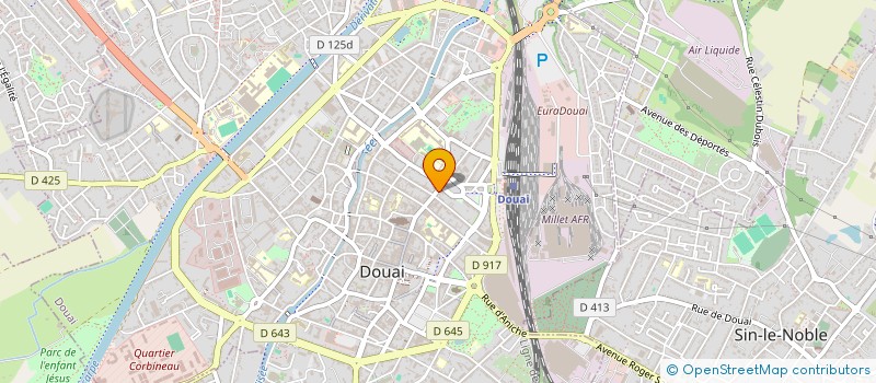 localisation de l'entreprise GAY LENNE à DOUAI