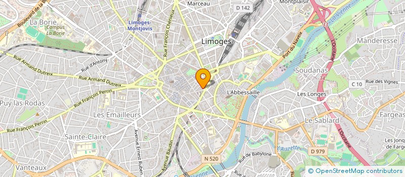 localisation de l'entreprise GAY LUSSAC IMMOBILIER à LIMOGES