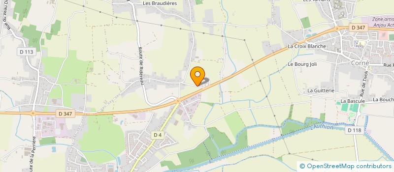 localisation de l'entreprise GAY MENUISERIE à LOIRE-AUTHION