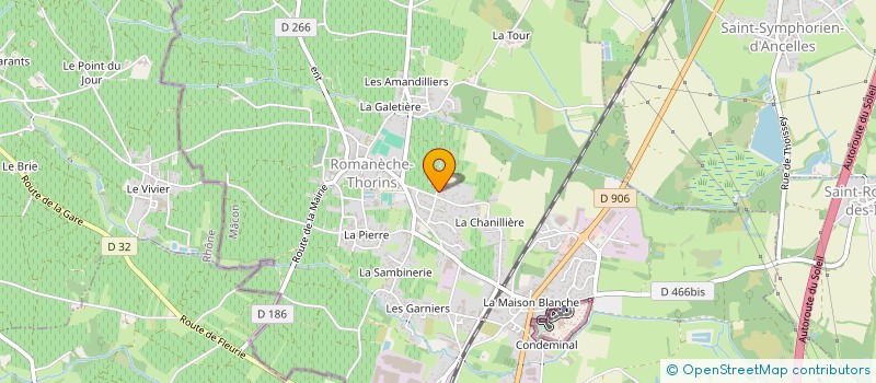 localisation de l'entreprise GAY PAYSAGE  ROMANECHE-THORINS