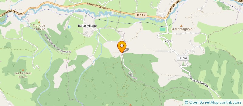 localisation de l'entreprise GAYA à MONTJOIE-EN-COUSERANS