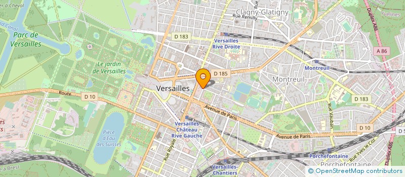 localisation de l'entreprise GAYA BY PNG à VERSAILLES
